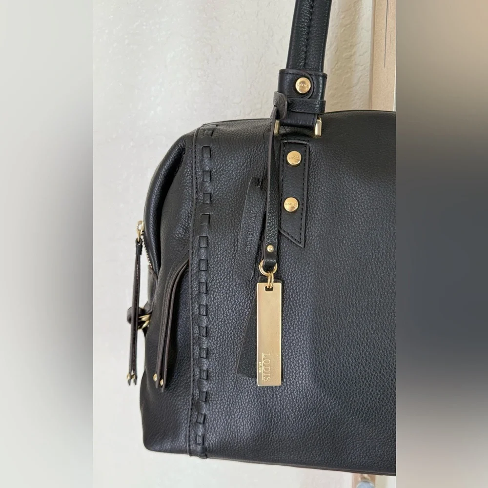 Lodis San Tropez Leather Handbag with Gold Hardware + Wallet - Picture 8 of 16